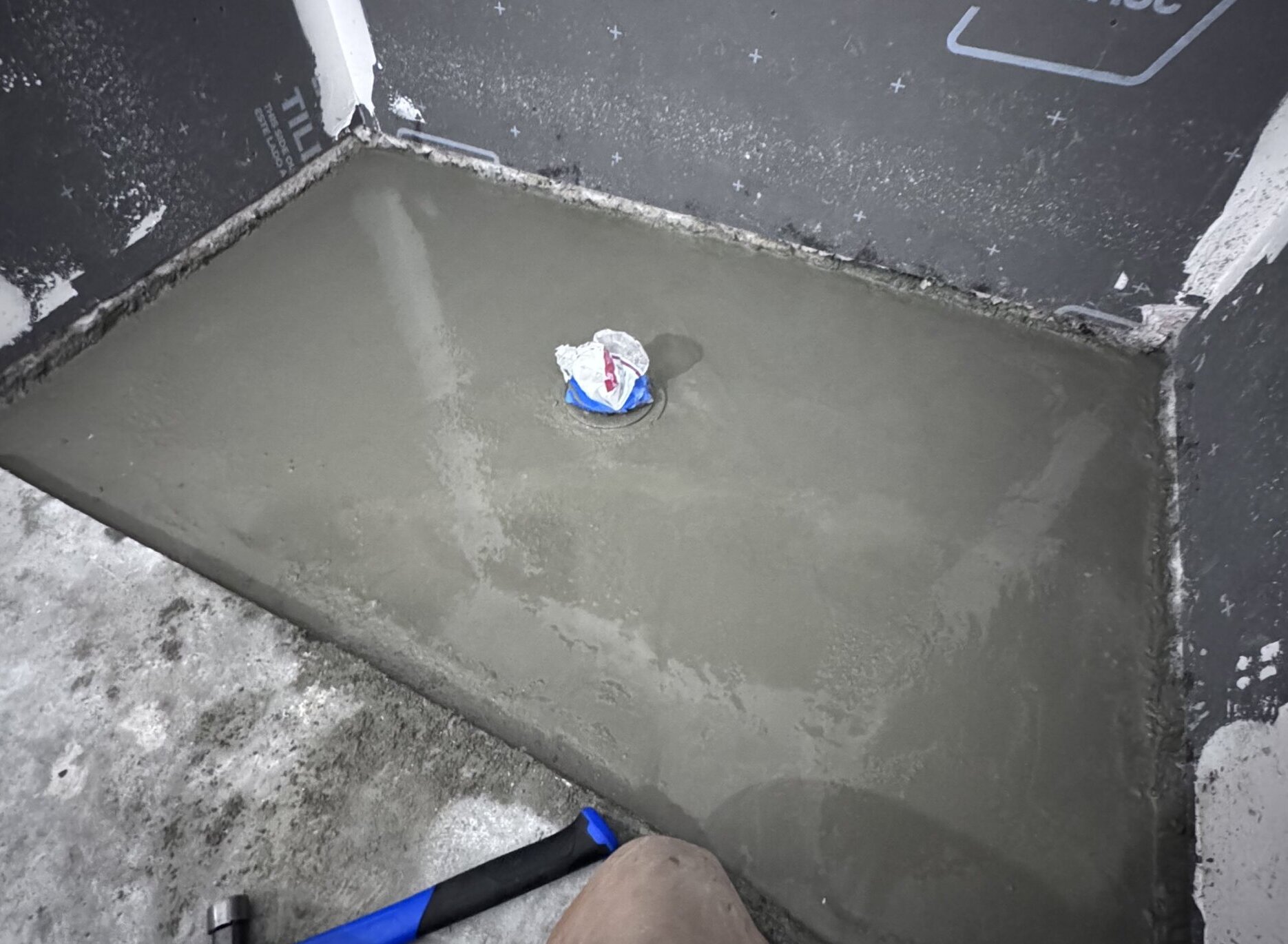 Mapleton Basement Finishing Utah County Repour Shower Slab To Maintain Height Remodelaholic