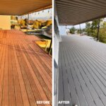 Utah County Deck Builder Before And After Large Deck Remodel Wood To Trex Update Orem Ut Remodelaholic